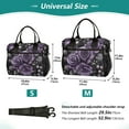 thumbnail image 4 of FORMRS Insulated Lunch Bag Unisex Large Capacity with Shoulder Strap, Purple Roses, 4 of 6