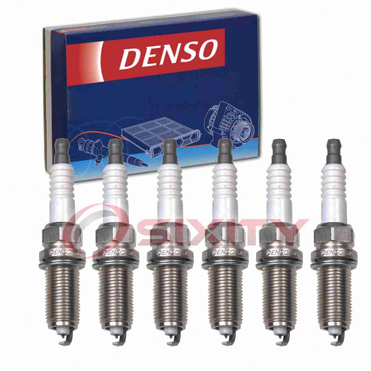 6 pc DENSO 3417 Spark Plugs for 18840-11051 22401-5M014 22401-5M015 22401-ZH014 22401-ZH015 90919-01233 90919-A1003 SK16HR11 SP079888AB SP142582AB SP143877AA SP148183AB SPLZFR5C11 Ignition Wire