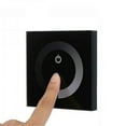 thumbnail image 1 of Dc 12v-24v Touch Panel Led Lights Dimmer Smart Controller Wall Mounted Switch(color:black), 1 of 4