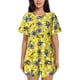thumbnail image 1 of Fotbe Honeybee Conjunto de Pijama Estampado para Mujer, 2 Piezas, Ropa de Dormir con Camiseta de Manga Corta y Shorts Suaves-Medium, 1 of 6