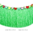 thumbnail image 4 of OUNONA UNOMOR Hawaiian Table Skirt Tropical Hawaiian Party Decoration Set with 2 Paper Garlands, 4 of 6