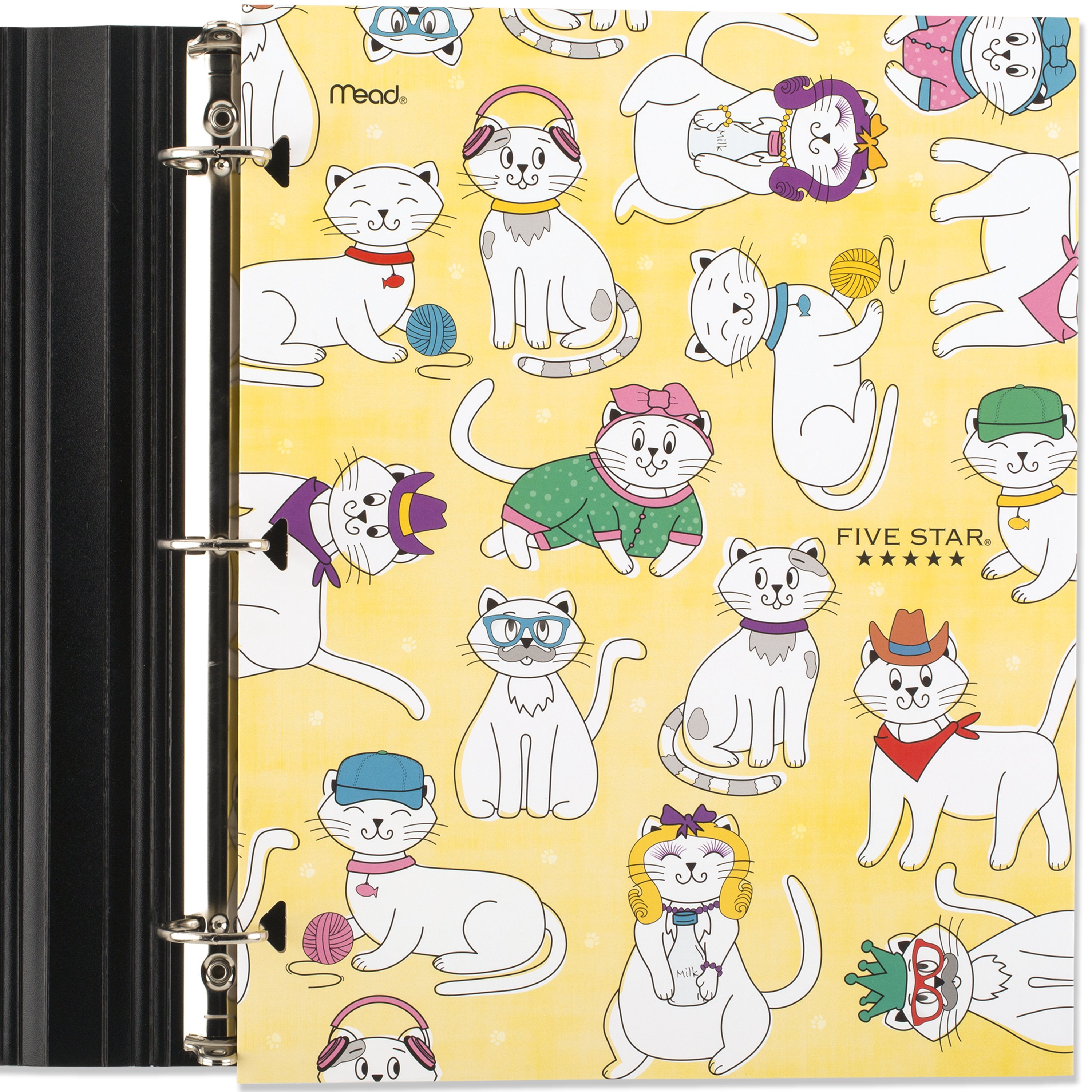Five Star Cats 4-Pocket Paper Folder