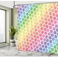 thumbnail image 5 of Ambesonne Colorful Shower Curtain, Eternal Shapes Retro, 69"Wx84"L, Multicolor, 5 of 5