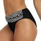 thumbnail image 3 of Gibobby Traje De Baño Mujer Pantalones cortos de baño para mujer Pantalones cortos de traje de baño de cintura alta con estampado étnico informal Pantalo(Negro,XL), 3 of 5