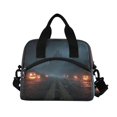 thumbnail image 2 of Insulated Crossbody Lunch Bag 10L Lunch Tote with Adjustable Shoulder Strap for Work Office Picnic Halloween Night, 2 of 6