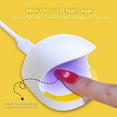 thumbnail image 2 of Mini LED Nail Lamp Polish Nail Dryer Curing Lamp USB Nail Light LED Therapy Light Nail Art Tools, 2 of 7