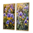 thumbnail image 3 of Designart "Natural Beauty of Purple and Yellow Pansies IV" Floral Framed Wall Art Set Of 2 - Purple Floral Framed Wall Art Set Of 2, 3 of 7