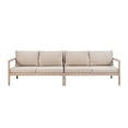 thumbnail image 3 of Afuera Living Wood & Fabric Outdoor Loveseat in Natural/Beige (Set of 2), 3 of 19
