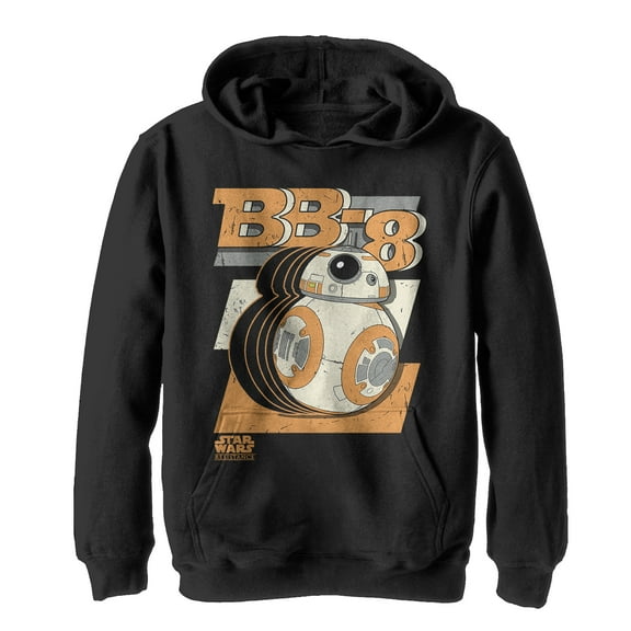 Boy's Star Wars Resistance Geometric BB-8  Pull Over Hoodie Black X Large