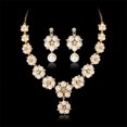 thumbnail image 3 of Fashion Necklace Pearl Set Bridal Accessories Pearl Necklace Earring Set, 3 of 4