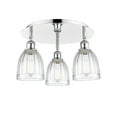 thumbnail image 2 of Innovations Lighting - Brookfield - 3 Light Flush Mount In Art Deco Style-9.5, 2 of 5