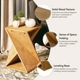 thumbnail image 5 of COZAYH Farmhouse End Table Square Solid Wood Pedestal Side Table Rustic Plant Stand with Twisted Design for Living Room, Bedroom, Office, Natural Wood, 5 of 8