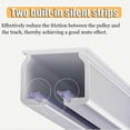 thumbnail image 4 of GXCZ Curtain Rods For Windows Heavy Duty Curtain Track (Ceiling Or Wall Mount) For Heavy Curtains, Room Divider Curtain Rail Wall Thickness 2.0-2.6 Mm, Aluminum Alloy, Mute Slide For Home Office(White-ceiling,140cm/4.6ft), 4 of 5