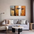 thumbnail image 5 of abstract depiction of two side-by-side human faces Poster Decorative Painting Canvas Wall Art Living Room Posters Bedroom Painting,Frame-style,24x36inch(60x90cm), 5 of 8