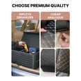 thumbnail image 6 of Owleys Car Trunk Organizer Foldable with Lid, SUV Storage Collapsible Black Eco-Leather 50L, 21.6 in, 6 of 12