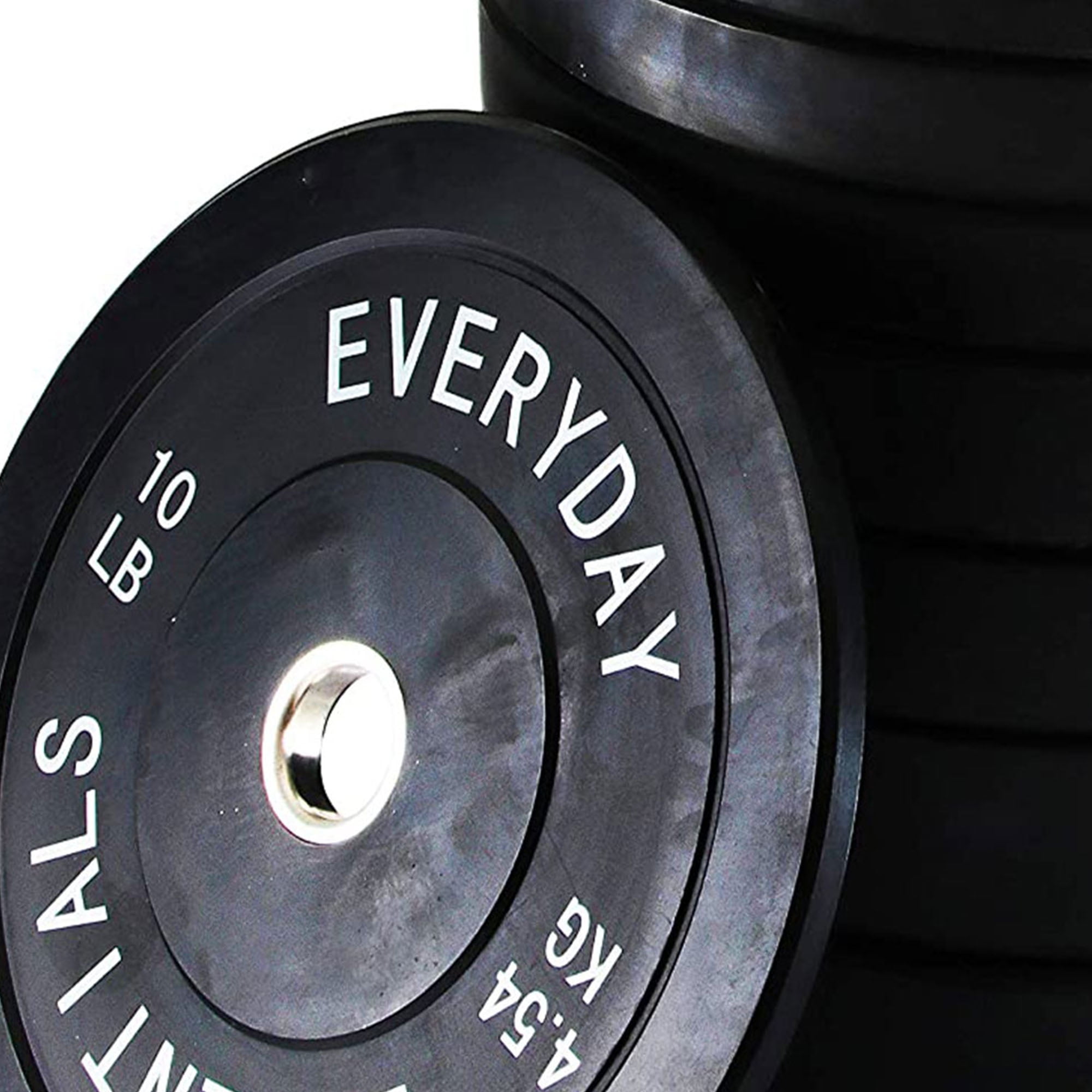 BalanceFrom Color Coded Olympic Bumper Plate Weight Plate with Steel Hub, 260 lbs.