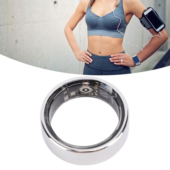 Smart Ring, Stainless Steel Smart Fitness Ring Multiple Sports Modes for Present 7,8,9,10,11,12,13