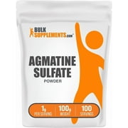 BulkSupplements Agmatine Sulfate Powder - 1g per Serving - 100 Grams (3.5 oz)