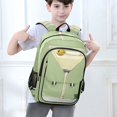thumbnail image 6 of FORMRS Unisex School Backpack 17" Student Travel Bag with Laptop Compartment, Light Green Martini, 6 of 7