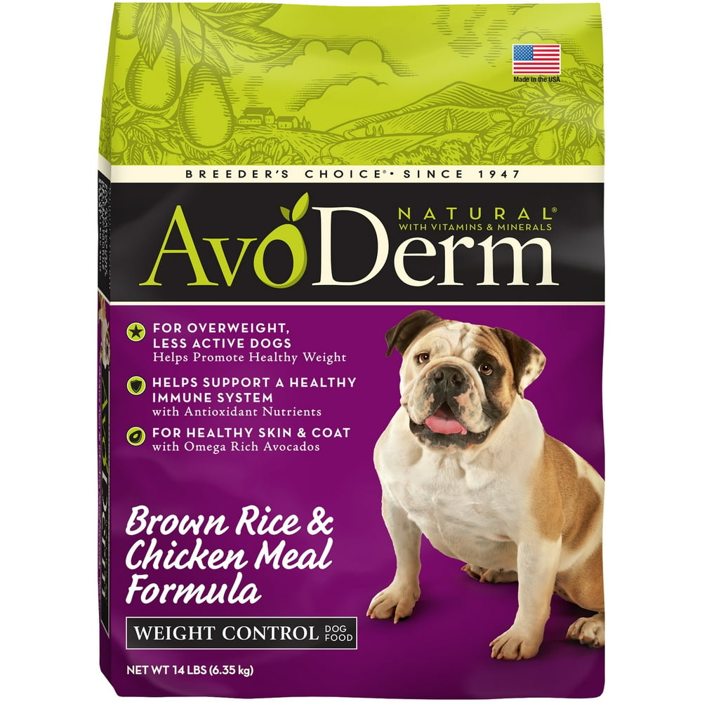 AvoDerm Natural Chicken Meal and Brown Rice Formula Weight Control Dog