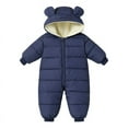 thumbnail image 6 of Cute Baby Clothes Newborn Boy Girl Snowsuit Winter Coats Infant Jumpsuit Bodysuits Registry Warm Hooded Suit, 6 of 6