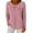 Pink, variant on Cadancy Plus Size Sweaters for Women Bows Front Crewneck Long Sleeve Pullover Knit Tops Dressy Casual Loose Cute Sweater Solid Color Cozy Fashion Outfits
