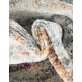 thumbnail image 4 of Unique Loom Baracoa Collection Area Rug - Panamericana (2' 2" x 8' Runner Cream/Blue), 4 of 7