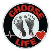 Round Magnet - Choose Life - Anti Abortion Pro Life - Magnetic Bumper Sticker - 5" Round
