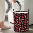 thumbnail image 5 of Goofa Red heart and love Printed Circular Hamper,Laundry Basket with Handles,Storage Baskets Foldable,Large Capacity Laundry Hamper-, 5 of 6