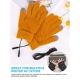 thumbnail image 6 of PULLIMORE Men Women Winter USB Heated Gloves Thermal Hand Warmer Knitted Touchscreen Gloves Electric Heating Gloves Mitten (Black), 6 of 11