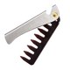 thumbnail image 3 of Peine plegable de acero inoxidable con mango, peine portátil de bolsillo para peinar, ideal para esposos, padres y hombres (dientes anchos)., 3 of 5