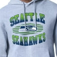 thumbnail image 3 of Men's Starter Heather Gray Seattle Seahawks Team Grit Graphic Hoodie, 3 of 3