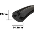 thumbnail image 2 of Rubber Car Van Bus Windshield Sealing Strip 6mm to 6mm with Filler Strip, Good Quality, 2 of 5