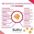 thumbnail image 6 of (Pack Of 4) SUKU Vitamins Womens Multivitamin Gummy 60 Pieces, 6 of 9