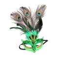 thumbnail image 2 of Peacock Feather Halloween Prom Stage Show Fancy Dress Facial Cover Plating, 2 of 10