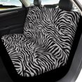 thumbnail image 4 of Uourmeti Car Seat Covers Full Set Auto Accessories Rear Bench Covers Polyester Soft Interior Accessories, Fit for Trucks Van Cars, Zebra, 4 of 9