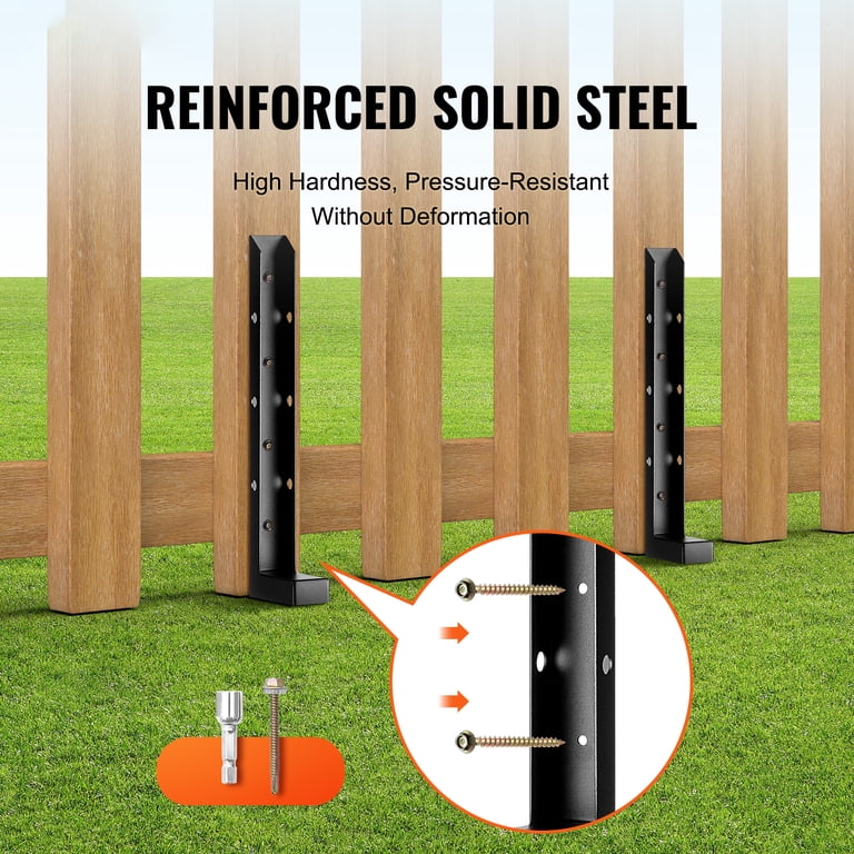 Wocepu 2.8 Ft Fence Post Repair Kit Quick And Effective Fence Post ...