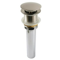 Kingston Brass GCL112BN Trimscape Brass Pop Up Drain for Cast Iron Utility Sink, Brushed Nickel