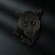 thumbnail image 5 of Escultura de cabeza de animal montada en la pared - estatua de busto de lobo/leopardo/oso, decoración de arte de resina para salón, dormitorio, oficina, bar, 5 of 5