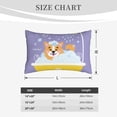 thumbnail image 6 of Haiem Pillowcase for Hair and Skin Queen - Corgi Washing in Bathtub Printed Soft Pillowcase with Envelope Closure-16"x24", 6 of 9
