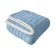 thumbnail image 2 of Manta de Franela Polar de 180 X 200 Cm | Manta de Lana Bordada Reversible y Supersuave | Manta de Lana Multiusos, Cálida y Acogedora, Ideal para Oficina, Viajes, Camping, Sofá y Dormitorio., 2 of 6