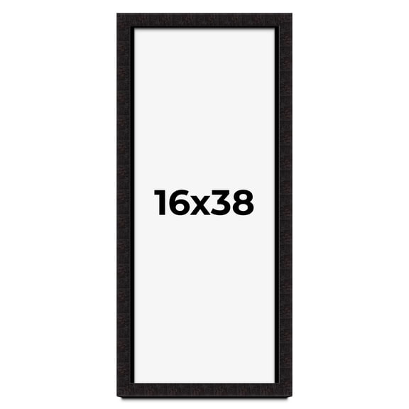 16x38 Shadow Box Black Solid Wood Display Picture Frame | 1 Inch Rabbet Depth | | 1.375 Inch