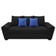 thumbnail image 2 of Sofa EL BAZAR STORE Islandia Lino Negro 3 plazas Modular Moderno Sala, 2 of 4