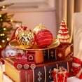 thumbnail image 3 of Lolsea 82pcs Christmas Balls Ornaments Set, Shatterproof Plastic Decor for Xmas Tree with Hanging Strings, Gold & Red, 3 of 9