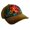 Brown, variant on Embroidery Tattoo Cap - Rose (Washed Cotton) - Black - HT-BSR100BK