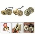 thumbnail image 2 of Lefu 1 Pair High Quality Meditation Yoga Cymbal Bell Instrument Cymbal Bell, 2 of 4