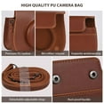 thumbnail image 5 of Instant Camera Storage Case Camera Bag Pu Leather Magnetic Buckle With Shoulder Strap Compatible Wit, 5 of 5