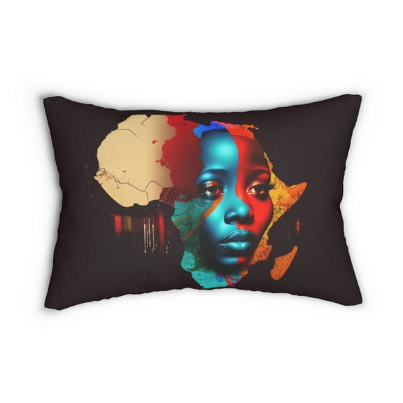 Lumbar Pillow, Pillow, Pillowcase, Africa Pillow Cover