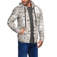 thumbnail image 3 of Zip Up Hoodies for Men - Puppy print Long Sleeve Comfrt Men'S Fashion Hoodies & Sweatshirts, Jackets for Men Hoodies Pullover Clothing Clothes with Pouch, 3 of 5