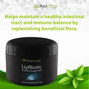 PuraDyme LiyfBiotic Probiotic Powder, Digestive Supplement for Adults (8oz)